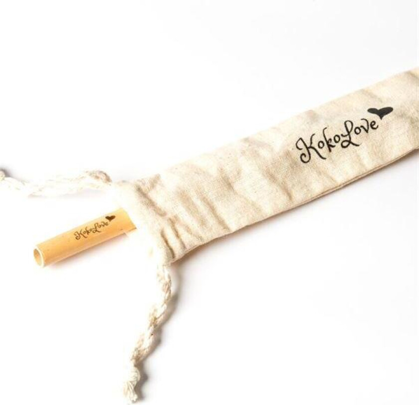 Bilde av - Sugerør av bambus 4 stk