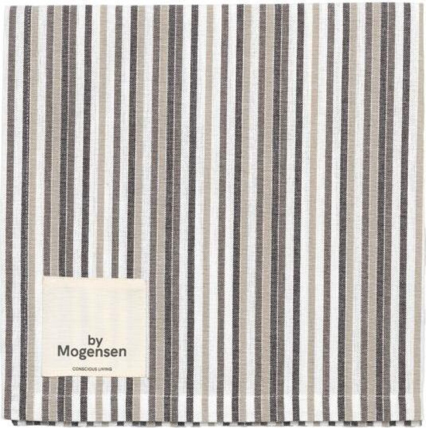 - Tøyserviett 55x55 cm small stripes hvit
