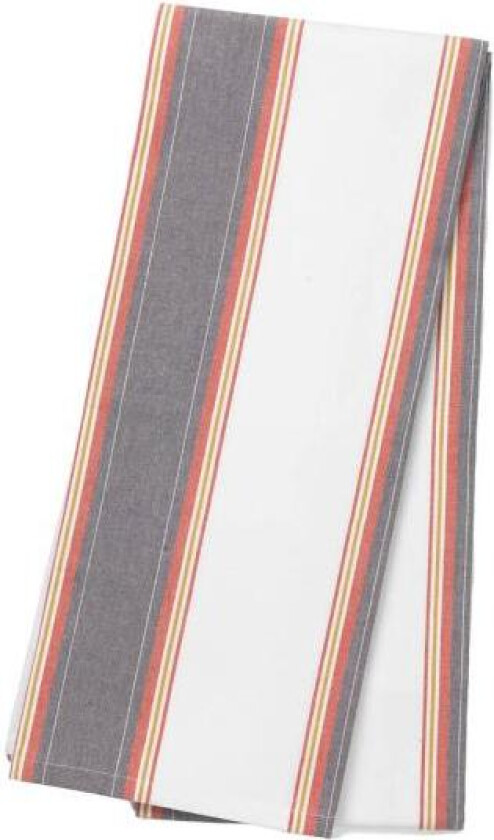 - Duk 140x320 cm large stripes hvit/rød