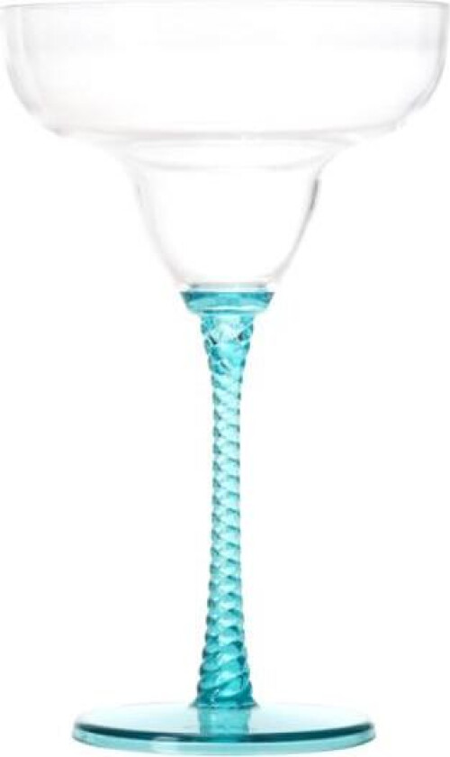 - Eden margaritaglass 35 cl blå spiral/turkis