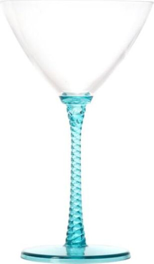 Bilde av - Eden martiniglass 29 cl blå spiral/turkis