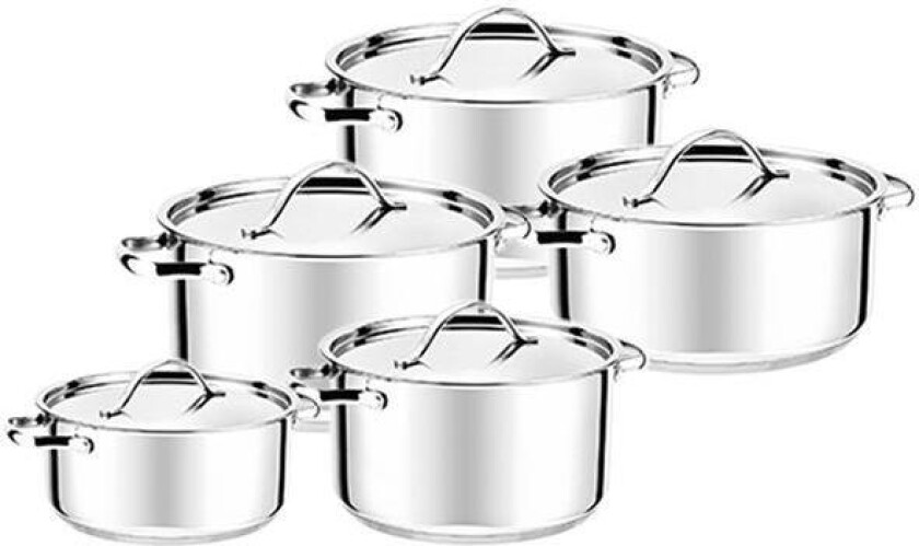- Rix grytesett 5 deler 1,3/2,4/3,2/4/6,7L blank
