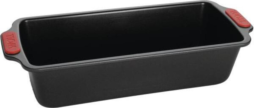 - Bake It brødform 28 x 11 cm svart/rød