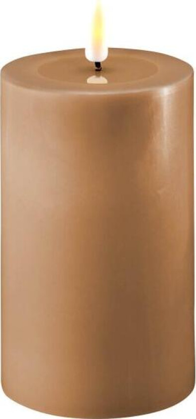 - LED kubbelys 7,5×12,5 cm caramel