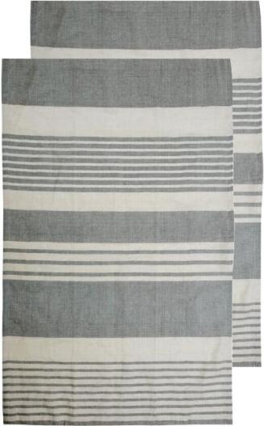 - Ella Hamam kjøkkenhåndkle 2 stk 50x70 cm grå