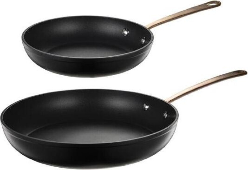 - Black copper stekepannesett 20/28 cm kfcc svart/kobber
