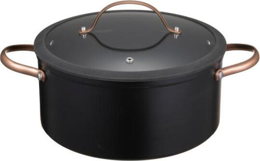 - Black copper gryte 6L svart/kobber