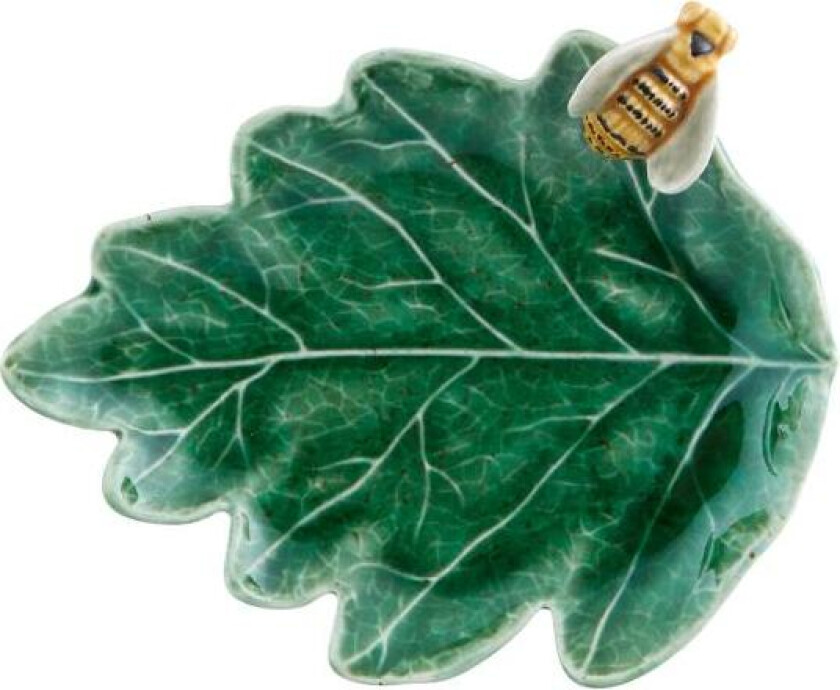 - Countryside Leaves skål 13,7x11,4 cm bie grønn