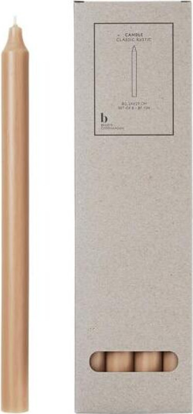 - Rustic kronelys med spiss topp 2,1x29 cm walnut
