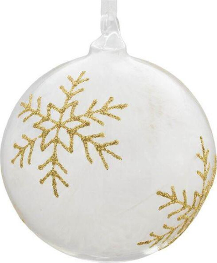 - Julekule med store stjerner gull