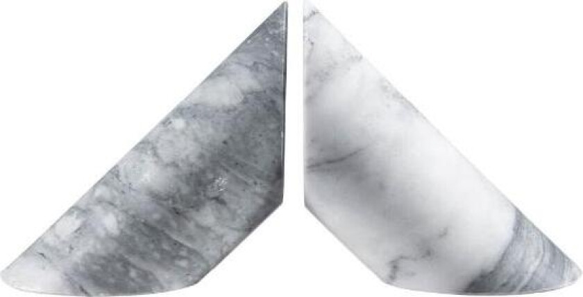 - Marmaros bokstøtte 2stk hvit