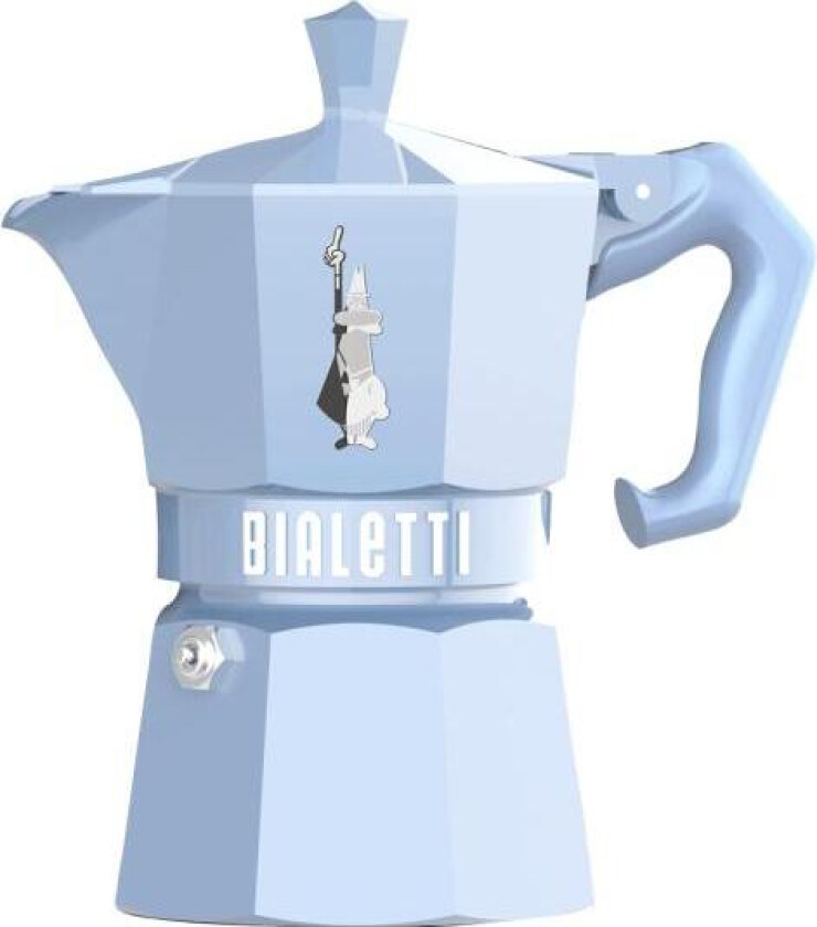 - Exclusive moka express 3 kopper 13 cl lys blå