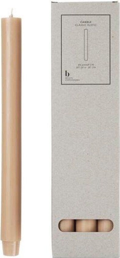 - Rustic kronelys med flat topp 2,6x29 cm walnut