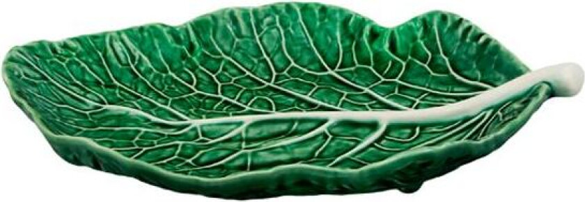 - Cabbage serveringsfat kålblad 25 cm grønn
