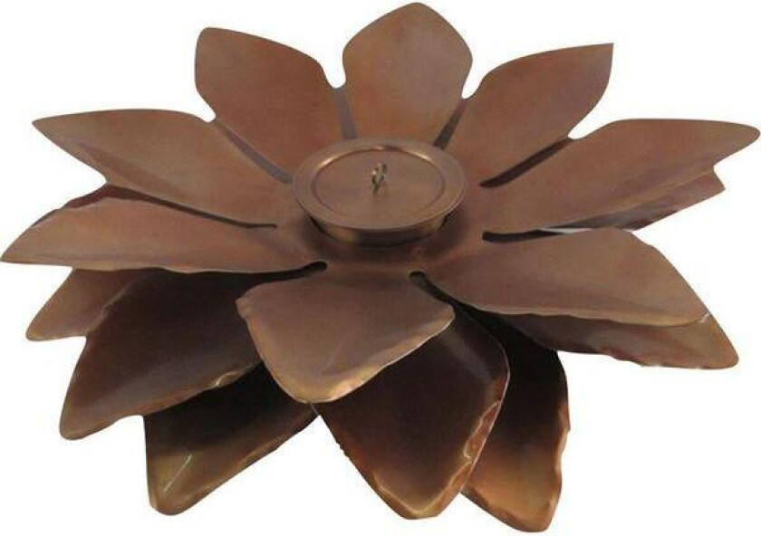 - Lilje lys 50 cm kobber