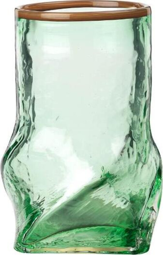 - Ellen vase 22 cm green/foffee brown