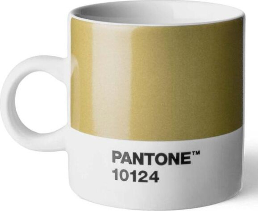 - PANTONE espressokopp med hank 12 cl gull