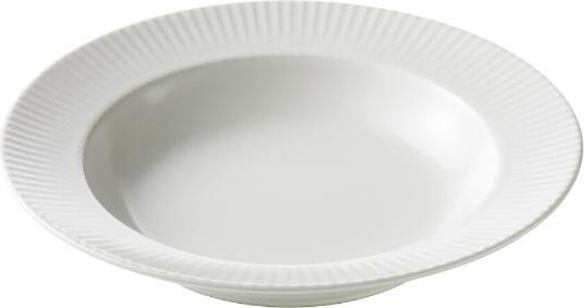 - Groovy stentøy suppetallerken 23 cm hvit