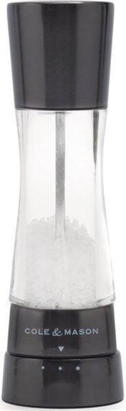 - Gourmet Derwent saltkvern 19 cm mørk grå