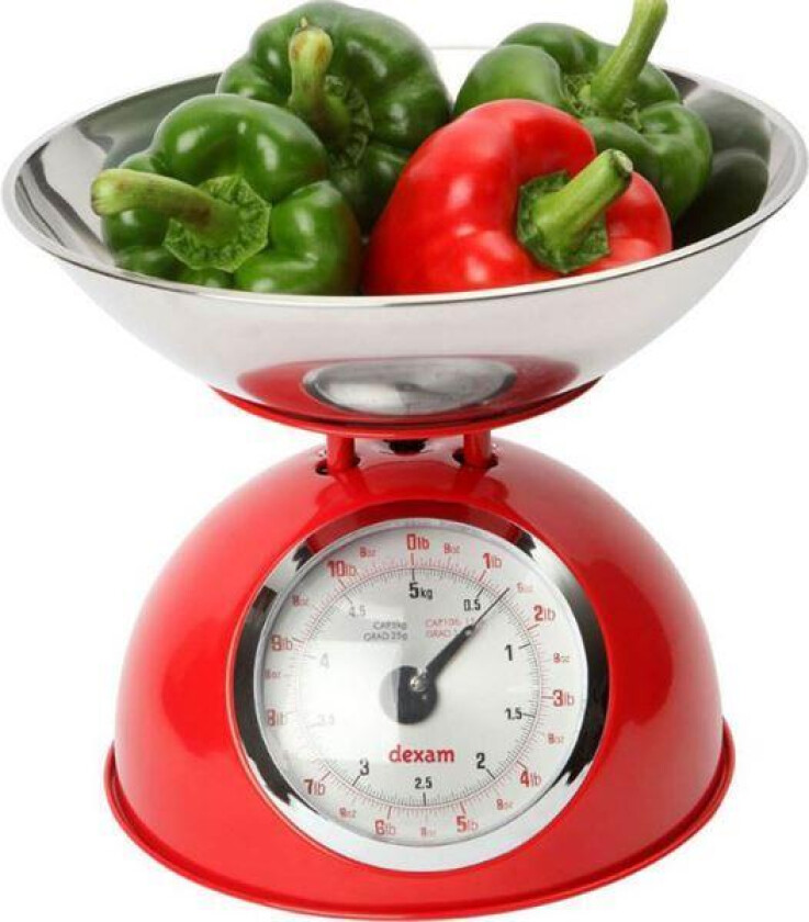 Bilde av - Kjøkkenvekt 2L rød