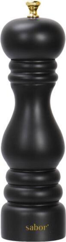 - Saltkvern 25 cm svart/messing