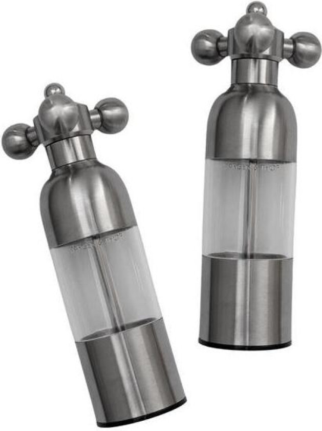 - Axia salt- & pepperkvern 18 cm 2 stk stål