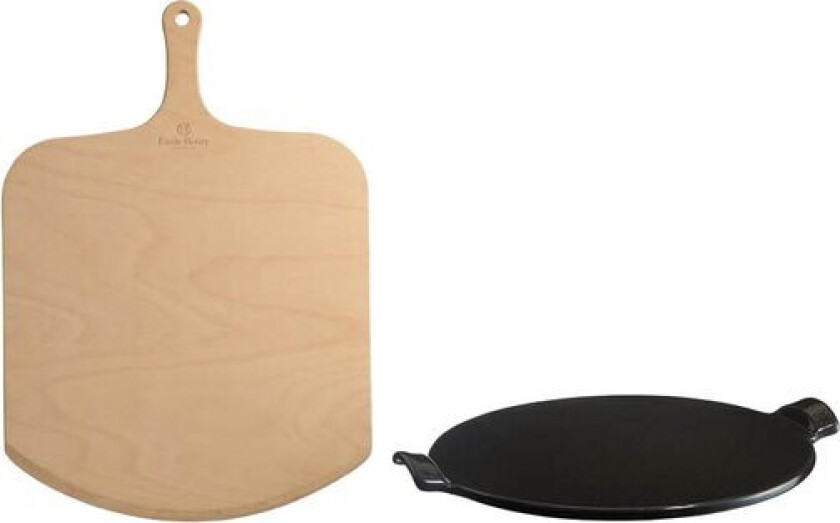 - Pizzastein & spade svart