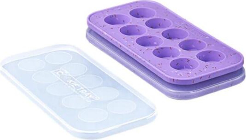 Bilde av - Matoppbevaring og lokk i silikon cookie tray 10x25 ml 2 stk lilla