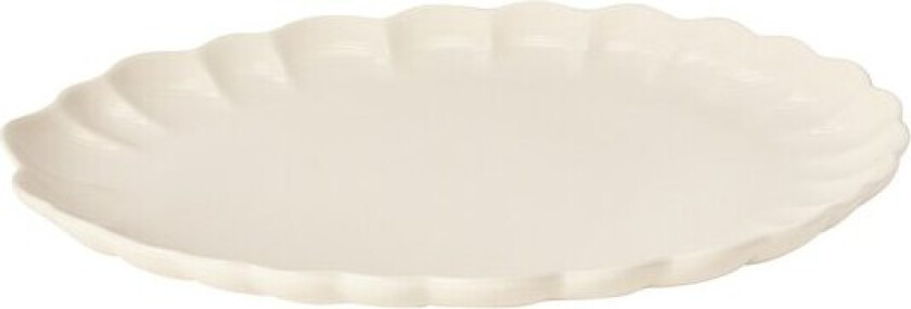 - Lotus serveringsfat 41x30,5 cm krem