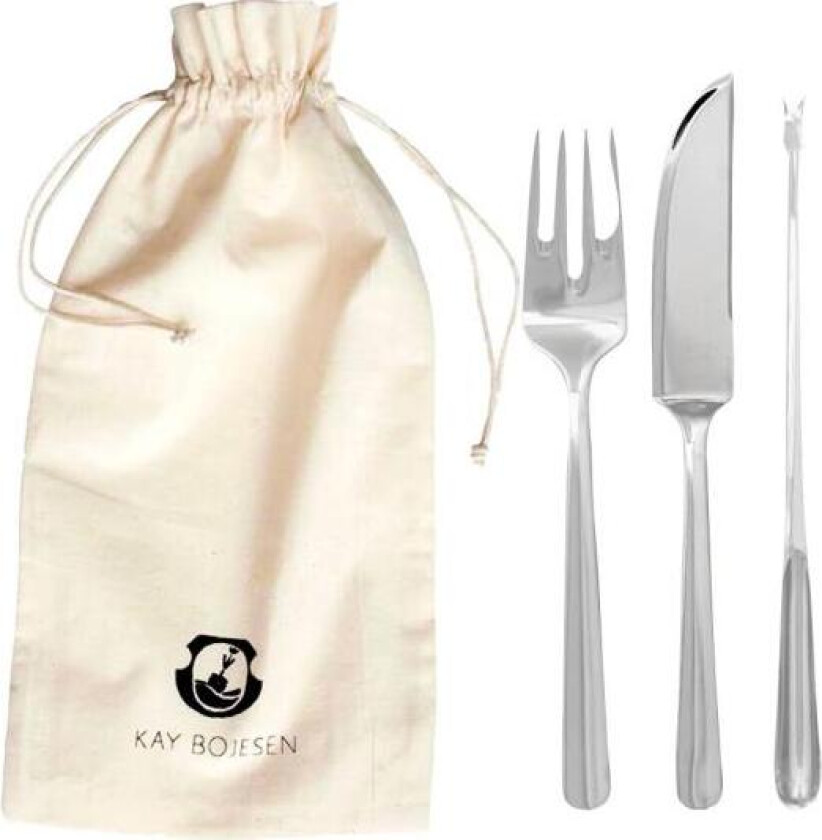 - Grand Prix fiskesett 6 deler matt stål