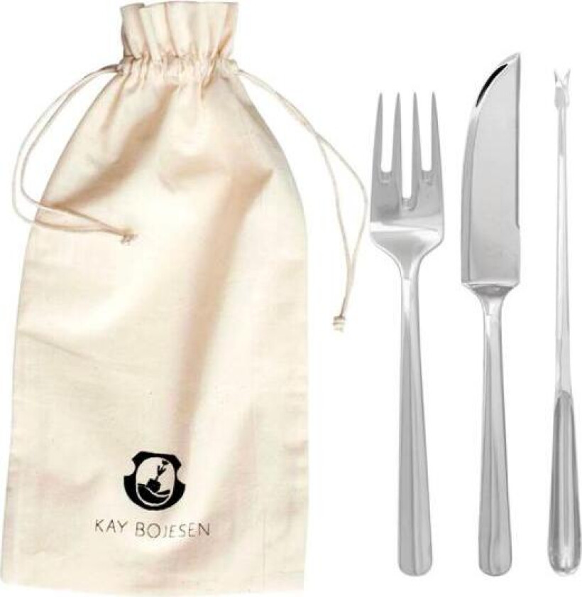 - Grand Prix fiskesett 6 deler polert stål