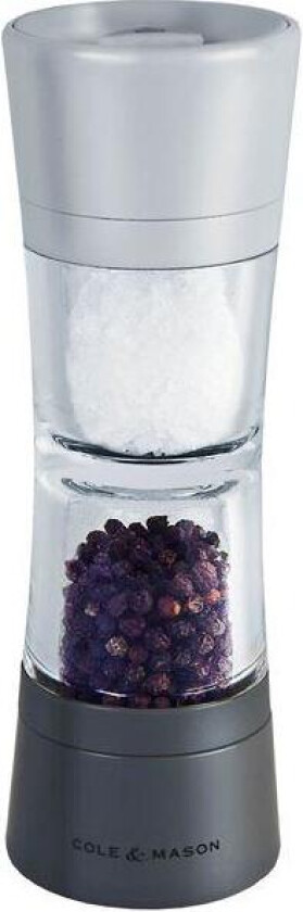 - Lincoln Duo salt og pepperkvern 19 cm grå