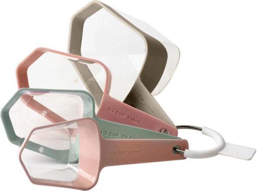 - bAYk måleskje 4 stk 59-236 ml dus pastell