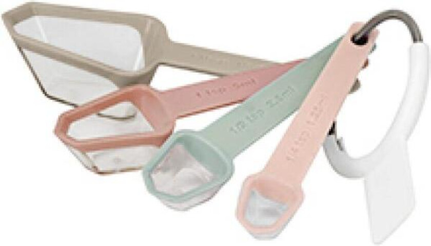 - bAYk måleskje 4 stk 1,25-15 ml dus pastell