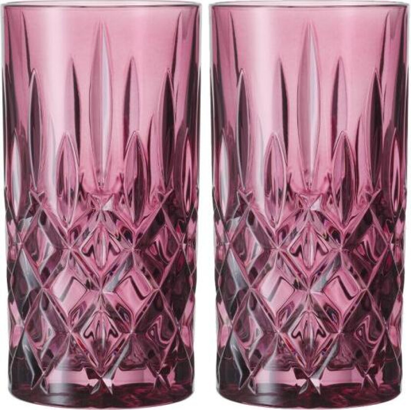 - Noblesse Colour longdrinkglass 39,5 cl 2 stk berry