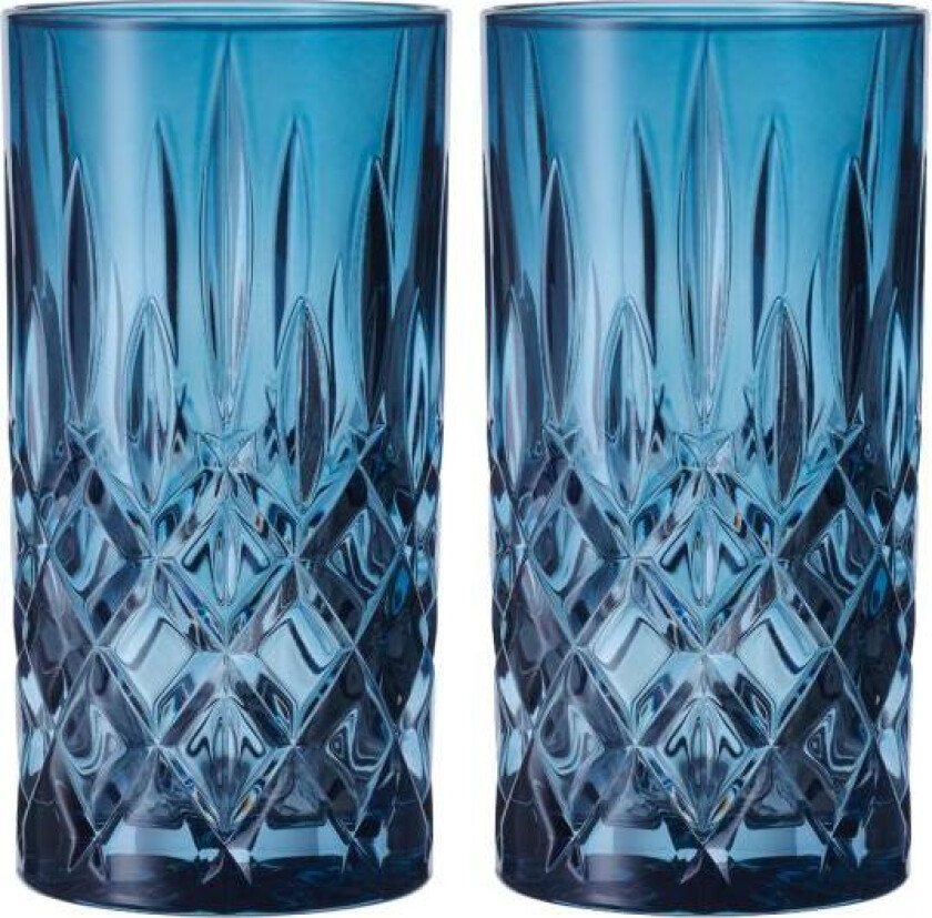 - Noblesse Colour longdrinkglass 39,5 cl 2 stk vintage blue