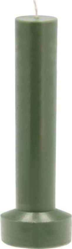 - Styles kubbelys 8x23 cm parafin/stearin dark green