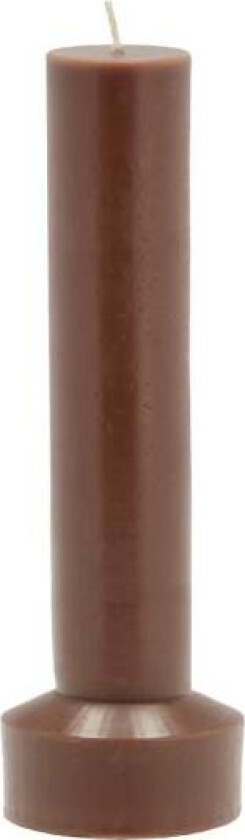 - Hvils kubbelys 7x20 cm parafin/stearin brown