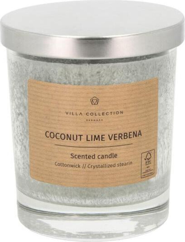 Bilde av - Kras duftlys 8,5x10 cm krystallisert stearin dusty green