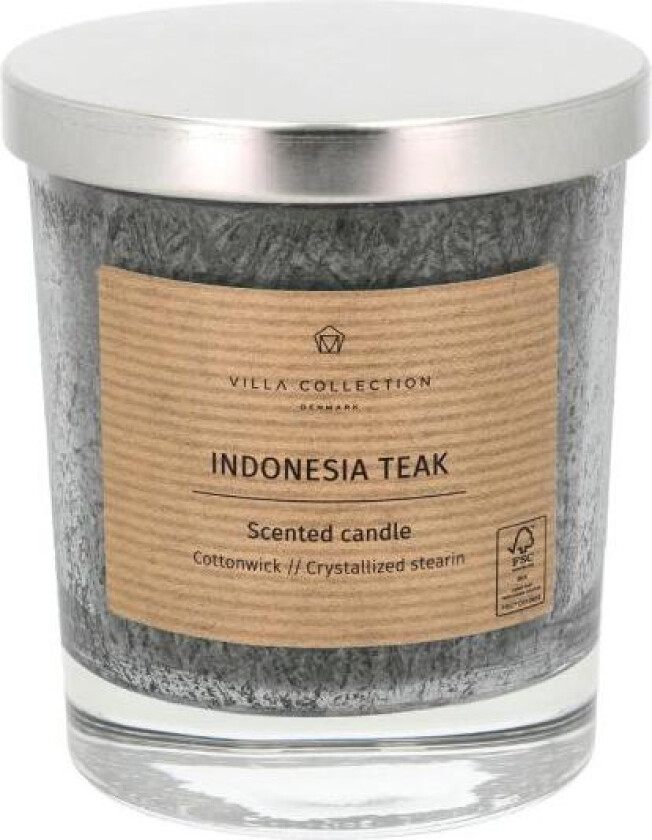 Bilde av - Kras duftlys 8,5x10 cm krystallisert stearin svart