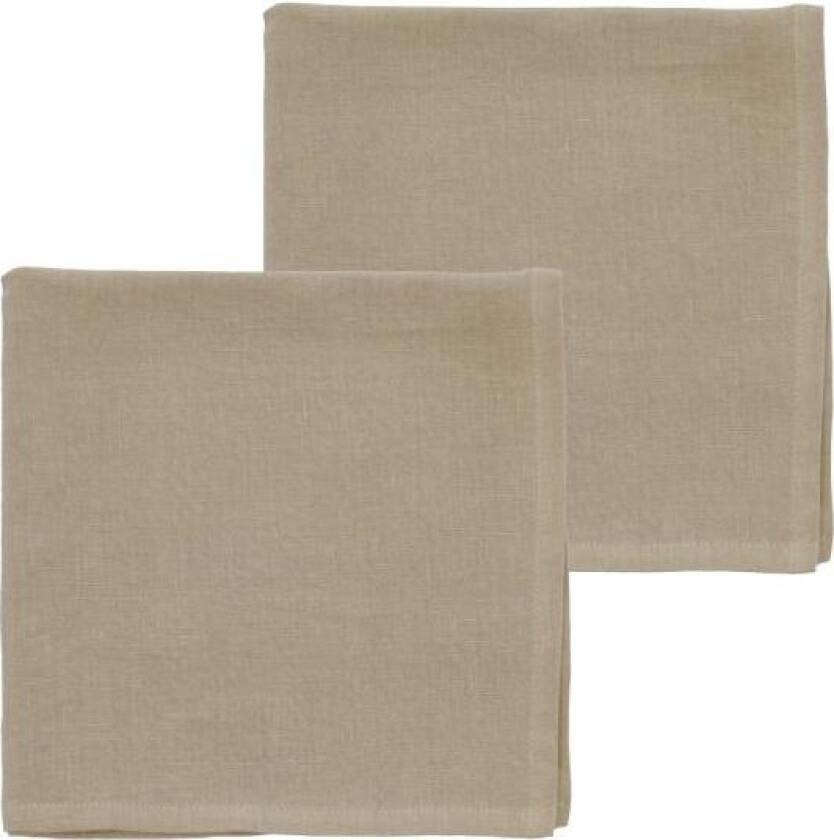 - Pure Linen tøyserviett 2 stk nature