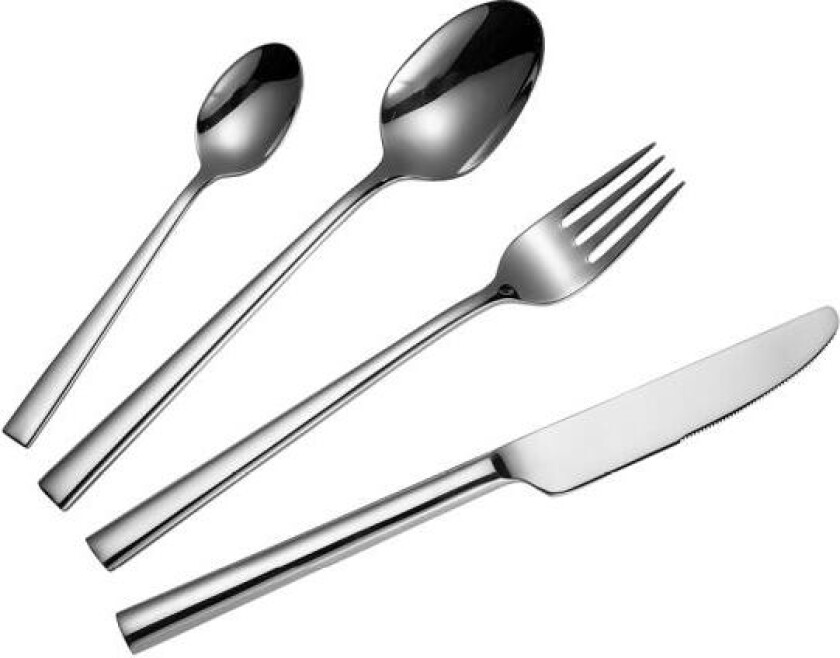 - Spring bestikksett 24 deler blank