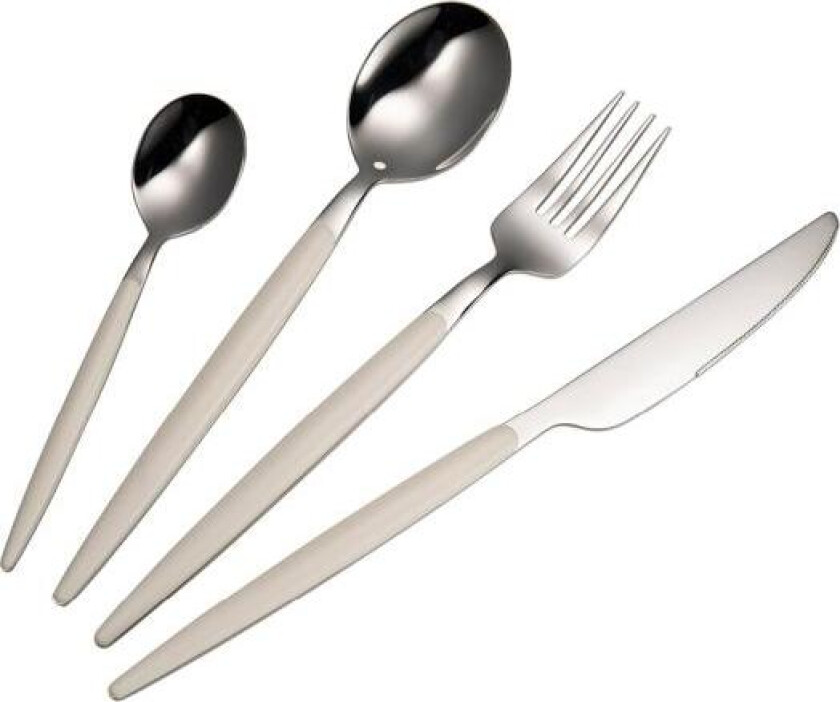 - North light bestikksett 16 deler blank/hvit