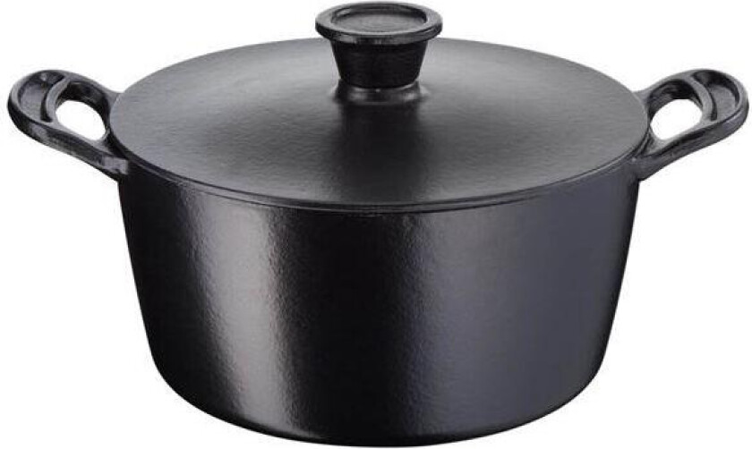 - Premium støpejernsgryte m/lokk 24 cm