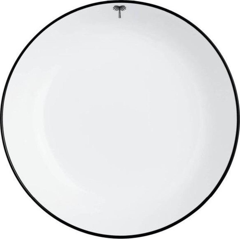 - Voyage dyp tallerken 20 cm hvit/svart
