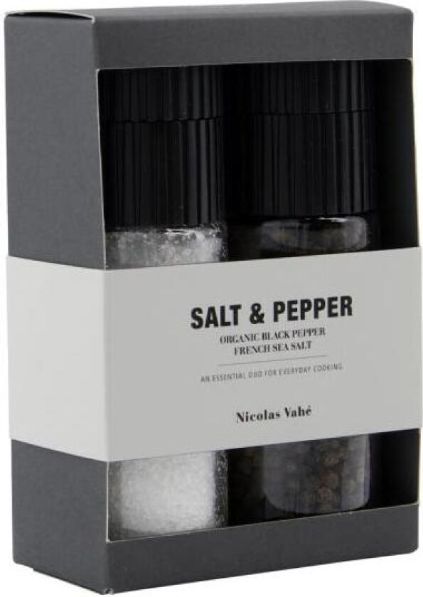- Salt & økologisk pepper