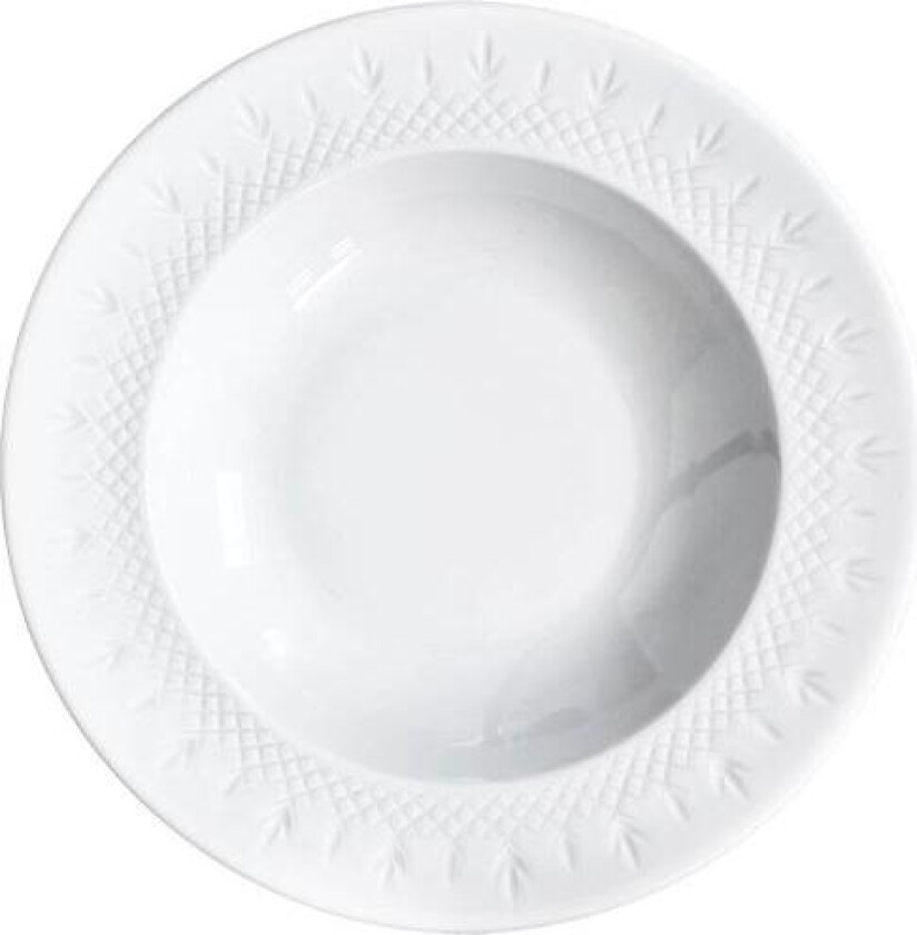 - Crispy Porcelain dyp tallerken 22,5 cm hvit