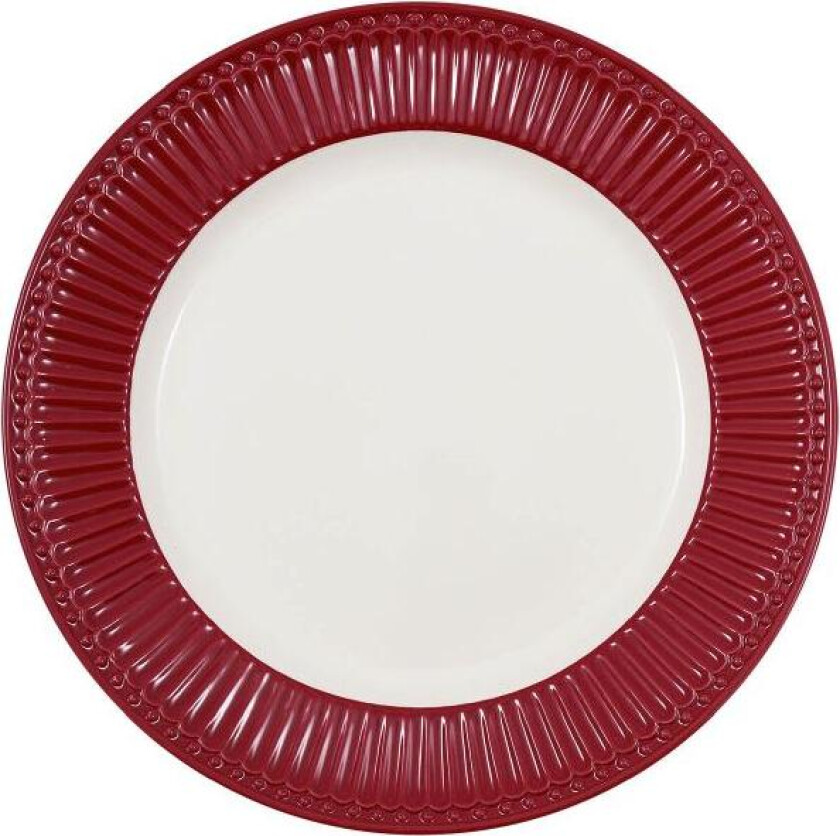 - Everyday Alice tallerken 26,5 cm dark red