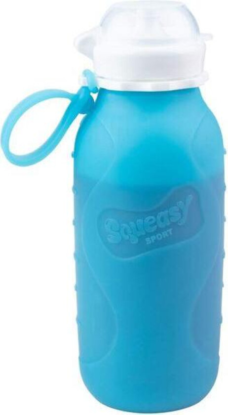 - Sport drikkeflaske/klemmepose 473ml clear blue