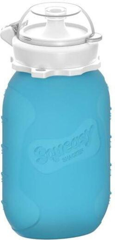 - Snacker drikkeflaske/klemmepose 177 ml clear blue